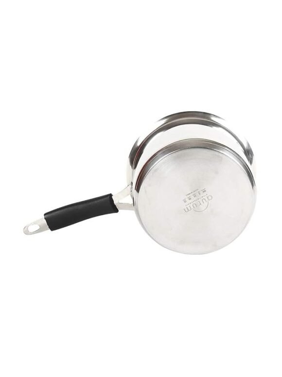 Aurum Stainless Steel Saucepan, 0.7 & 1.8 LTR, Set of 2 - Image 3