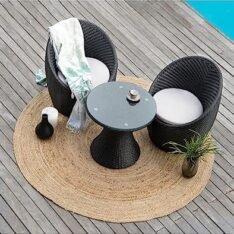 Lotey Patio Indoor Outdoor Seating Chair and Table