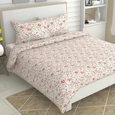 haus & kinder King Size Bedsheets for Bed, 186 TC