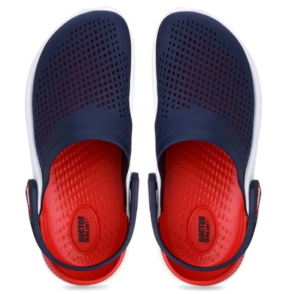 DOCTOR EXTRA SOFT Men's Classic Casual Sports Clogs/Sandals with Adjustable Back Strap for Adult | Comfortable & Lightweight| Stylish & Anti-Skid| Waterproof & Everyday Use Mules for Gents/Boys D-513 - Image 2