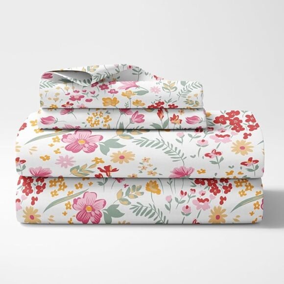 haus & kinder King Size Bedsheets for Bed, 186 TC - Image 2