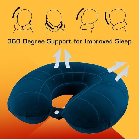 Billebon Premium Neck Pillow for Travelling Airplane Travel Pillow - Image 2