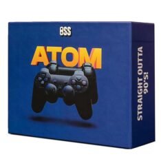 OLD SCHOOL STATION Atom Retro Gaming Console, 15000+ Games, 64GB Storage, 9 Emulators, Dual Wireless Controllers