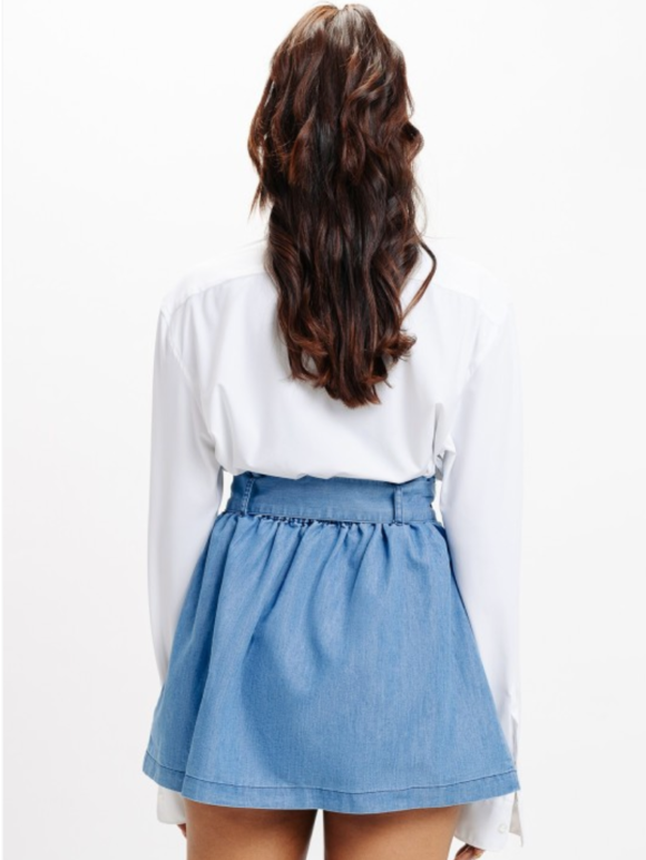 Pure Cotton A-Line Mini Skirts - Image 2