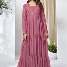 Women Ethnic Motifs Thread and Sequinned Embroidered Ethnic Dress