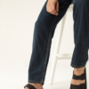 Arizona Black Regular Width Birko-Flor Two-Strap Sandals