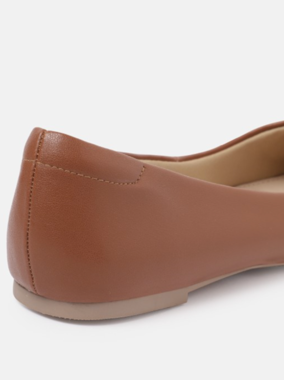 Open Toe Flats with Metal Detail - Image 2