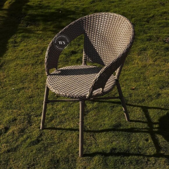 Wooden Street Veneto Set of 2 Outdoor Seating Chair, Garden Patio Coffee Chair Set, Outdoor Balcony Wicker Furniture with 2 Chairs Only (24x24x40 inch, Golden Brown)