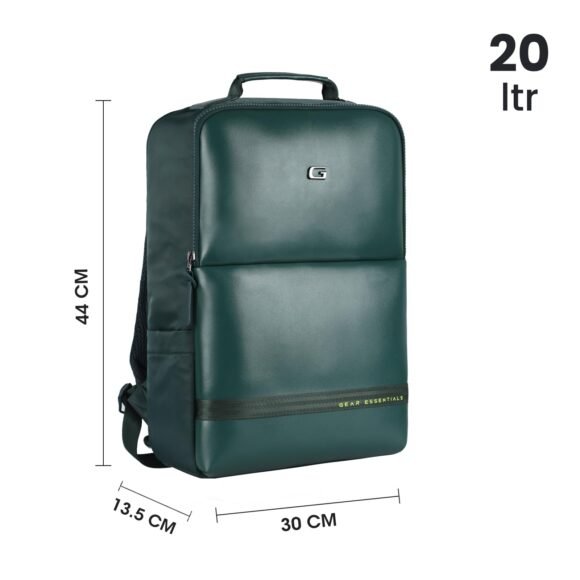 Gear Elevate Faux Leather 20L Water Resistant Anti-Theft 4 Compartment - Image 3
