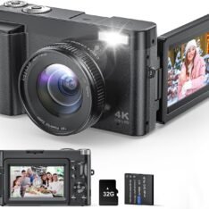 48MP 4K Digital Camera for Photography & Video, Autofocus, Anti-Shake,