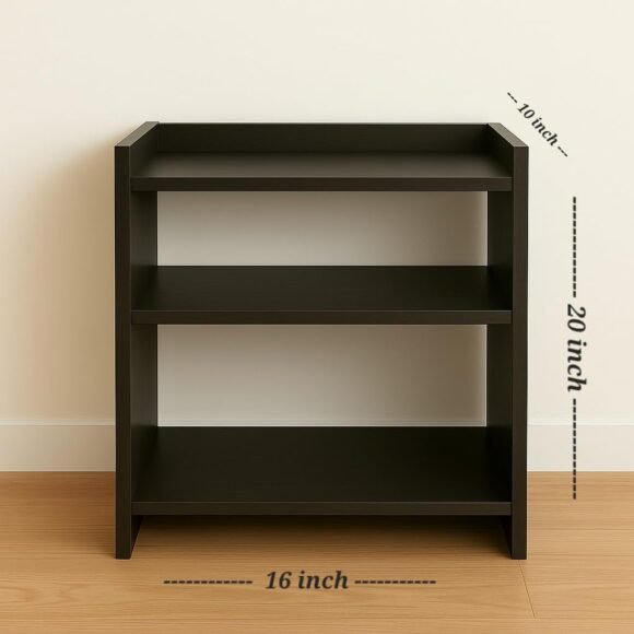 Wooden Side Table for Bedroom & Living Room – Bedside Stand | Small Coffee & End Table | - Image 2