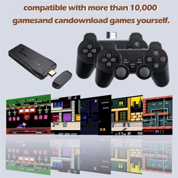 DWH Wireless video games for tv gaming Retro gaming console with Game Stick 1080p - Image 2