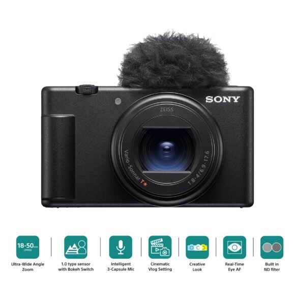 Sony Digital Camera ZV-1M2 for Content Creators with 18-50mm Wide-Angle Zoom Lens | Compact Camera - Image 2