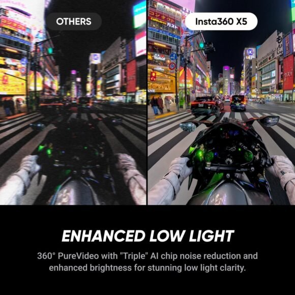 Insta360 X5 - Waterproof 8K 360° Action Camera, Leading Low Light, - Image 2