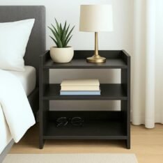 Wooden Side Table for Bedroom & Living Room – Bedside Stand | Small Coffee & End Table |