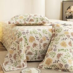 Story@Home King Size Bedsheet | Cloud Cotton Flatsheet King Size with Two Pillow Covers