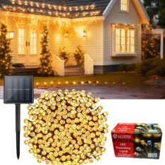 LITVERSE® Solar Powered 120 LED Waterproof String Lights – Indoor/Outdoor Decorative PVC Fairy Lights