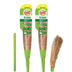 Scotch-Brite No-Dust Broom, Long handle, Easy floor cleaning (Multi-use)