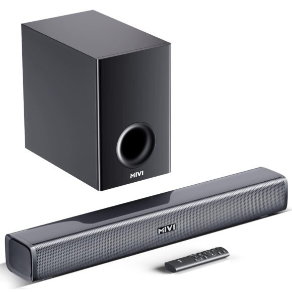 Mivi Fort H120 Soundbar, [Just Launched]- 120W Home Theatre Sound Bar, 2.1