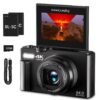 VJIANGER 4K Digital Camera For Photography, 64MP Vlogging Camera For Youtube With 3"