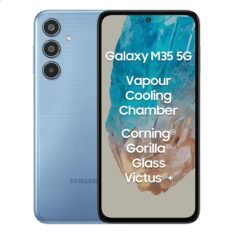 Samsung Galaxy M35 5G (Thunder Grey,8GB RAM,256GB Storage)| Corning Gorilla Glass Victus+| AnTuTu Score 595K+ | Vapour Cooling Chamber | 6000mAh Battery | 120Hz Super AMOLED Display| Without Charger