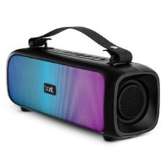 boAt Stone 580 Bluetooth Speaker with 12W RMS Stereo Sound, LED Lights, Up to 8 HRS Playtime, TWS Feature, FM Radio, Multi-Compatibility Mode, IPX4(Midnight Black)