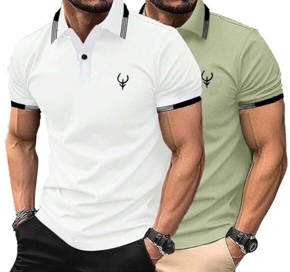 Lymio Polo T Shirt for Men || Men Casual T-Shirt || Available in Combo Packs (Polo 40 to 43) - Image 2