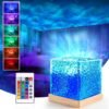 One94Store acrylic Romantic Ocean Wave Night Light Projector Lamp, 3D Water Wave Effect,
