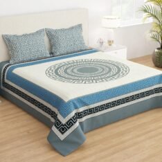 Story@Home 210 TC Jaipuri Print Cotton Feel Double Bedsheet for Bedroom