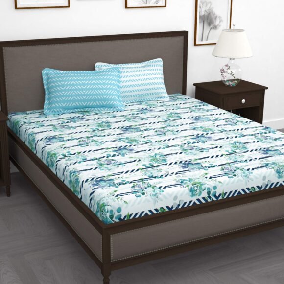 Huesland by Ahmedabad Cotton 144 TC Bedsheets Cotton