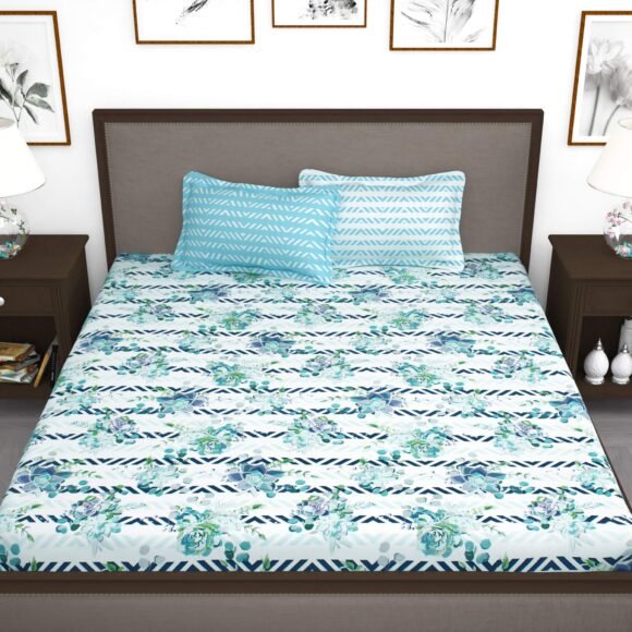 Huesland by Ahmedabad Cotton 144 TC Bedsheets Cotton - Image 2