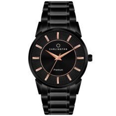Carlington Premium Watch for Men with Black Colored Chain Watch