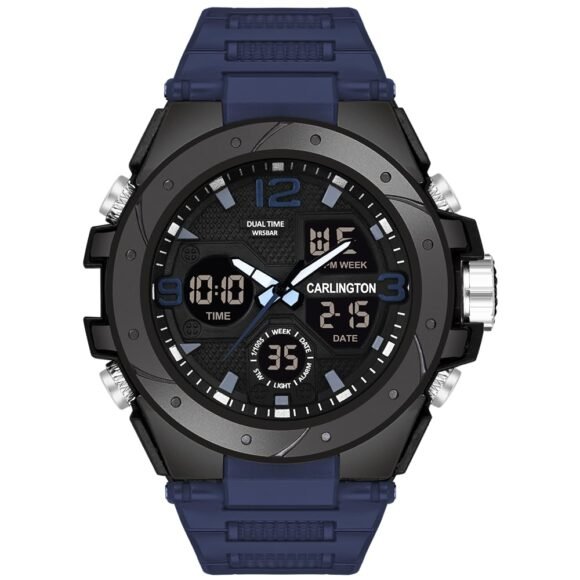 Carlington Endurance Series Analog-Digital Sports Watches for Men and Boys with Alarm, Stopwatch,