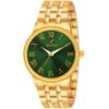 WRIGHTRACK Astrological Full Roman Golden Stainless Steel Bracelet for Luck and Prosperity Men's Analog Watch