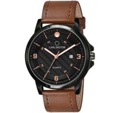 Carlington Analog Watches for Men with Leather Strap - CT 1050