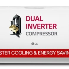 LG 1.5 Ton 3 Star DUAL Inverter Split AC (Copper, AI Convertible 6-in-1, VIRAAT Mode, Diet Mode+, Faster Cooling & Energy Saving, HD Filter with Anti-Virus Protection, US-Q18JNXE, White)