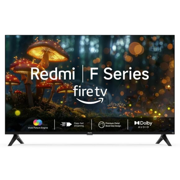 Redmi Xiaomi 80 cm (32 inches) F Series HD Ready Smart LED Fire TV L32MA-FVIN (Black)