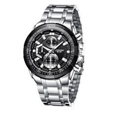 LONGBO Analog Business Casual Stainless Steel Decorative Subdials Watch for Men